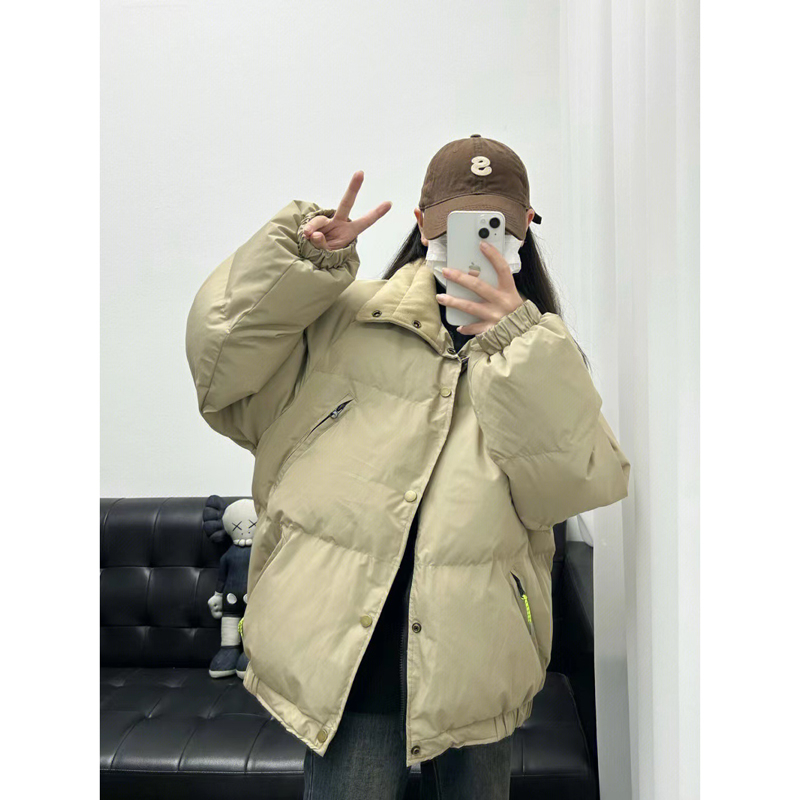 簡約設計感翻領麵包服棉衣韓版冬季加厚小個子百搭棉服外套
