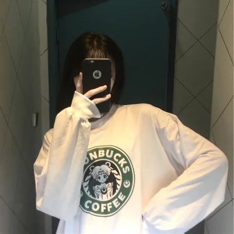 魚鱗8515薄款 美式甜酷薄款圓領衛衣女寬鬆設計感別致上衣