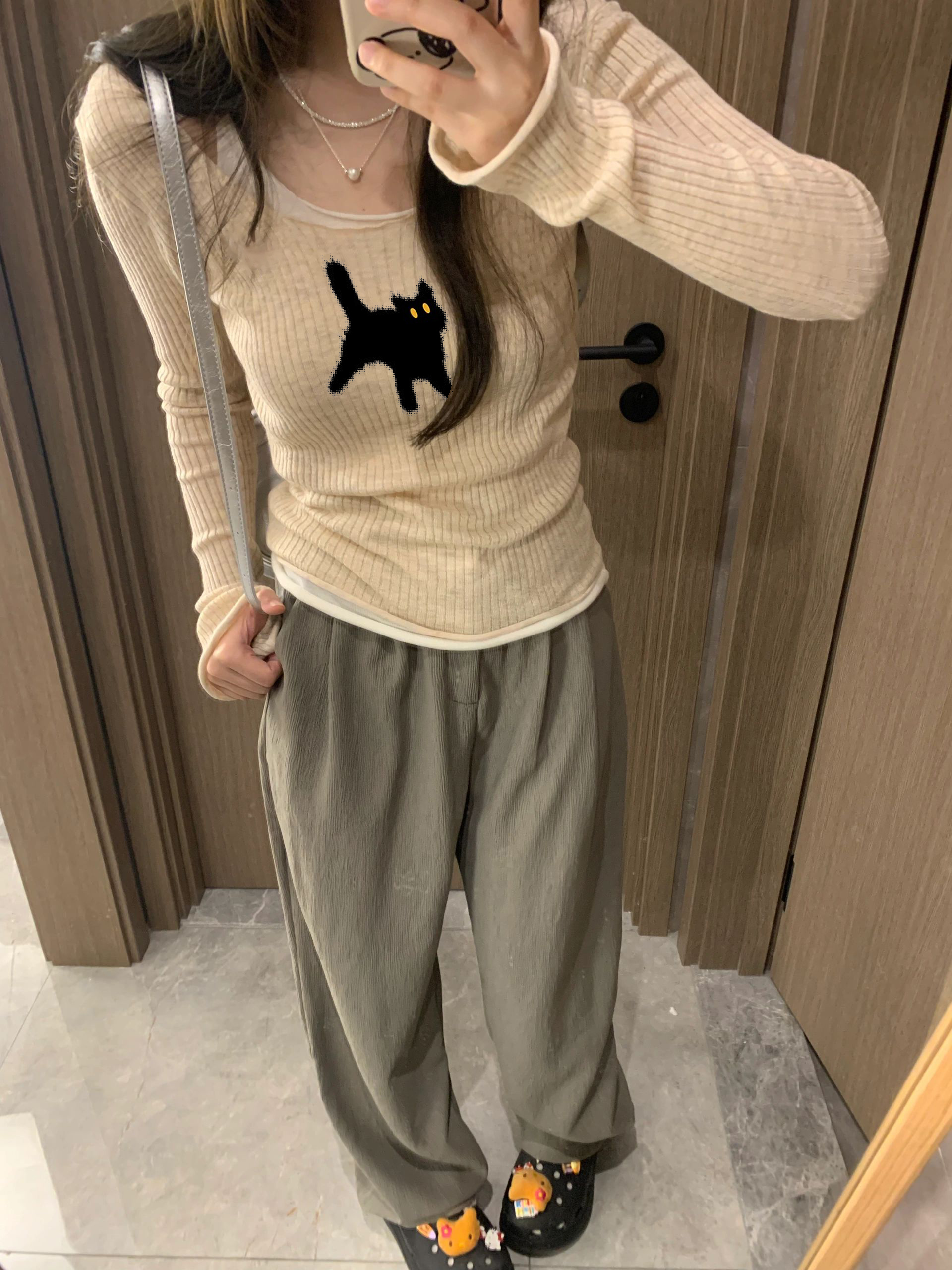 純欲辣妹兩件套露肩針織衫女夏季設計感小眾內搭打底修身短款上衣