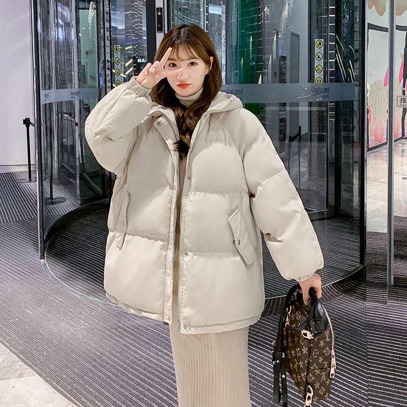 實拍棉服女冬2023新款韓版寬鬆羽絨棉襖ins港風原宿麵包服棉衣潮