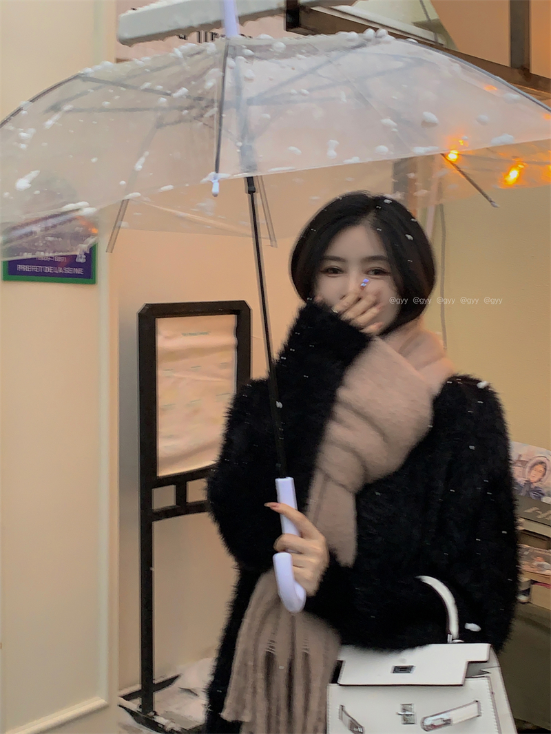 Actual shot ~ 6-color autumn and winter new Korean version thickened solid color student versatile shawl scarf winter large scarf