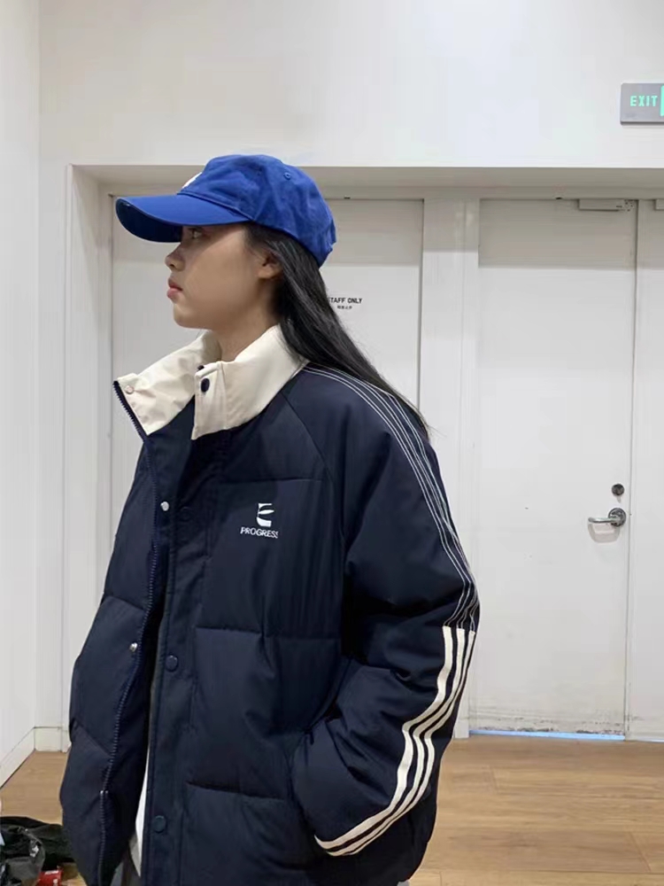 國潮棉衣棉服女冬季2023新款麵包服加厚小眾設計感棉襖外套