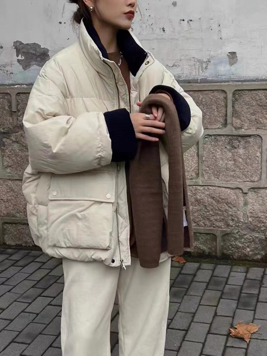 Real shot of large size cotton coat for women, lazy style, 2023 winter style, loose and thickened cotton coat, cotton jacket, style bread suit