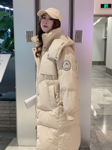 oversize bread coat, down cotton coat, women's winter coat, mid-length thick cotton coat,  new trend