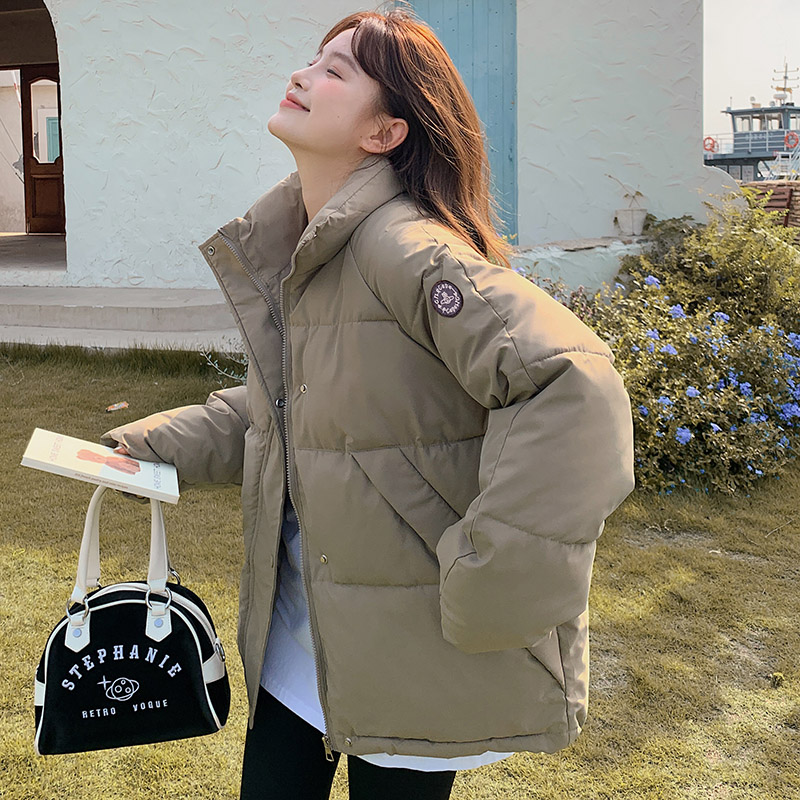 Real shot textured assault flight down cotton jacket 2023 winter new work jacket cotton jacket baseball cotton coat jacket for women
