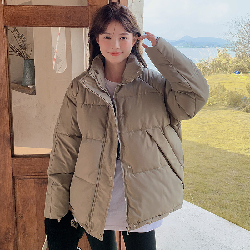 Real shot textured assault flight down cotton jacket 2023 winter new work jacket cotton jacket baseball cotton coat jacket for women