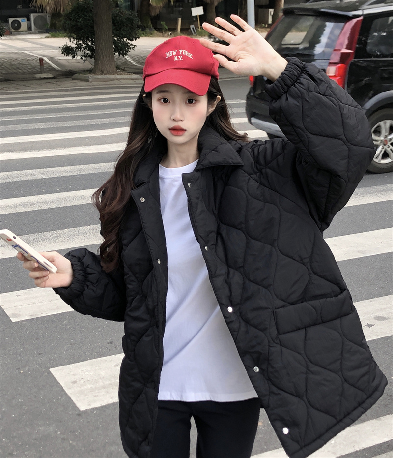 實拍 棉服女加厚oversize寬鬆個性百搭外套冬季棉襖