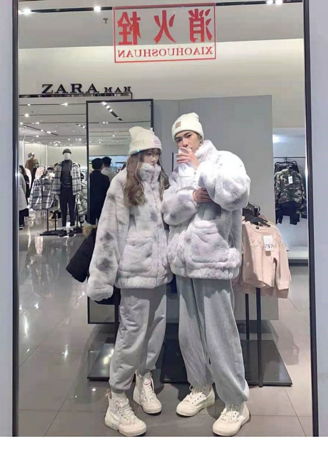 Arctic fluff coat winter loose tie-dye stand-up collar rex rabbit fur young imitation fur coat lazy style