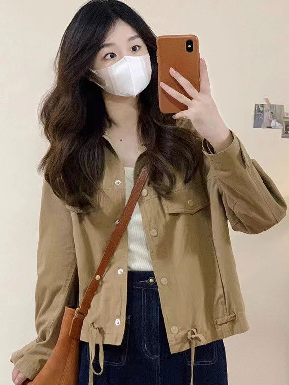 New Loose Small Casual Thin Short Jacket Top Slim Light Outdoor Jacket Women 2023 Autumn