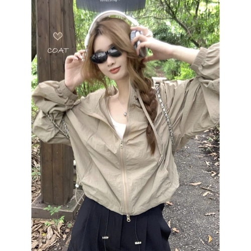 Original fabric quality jacket women's autumn outdoor light sun protection cardigan