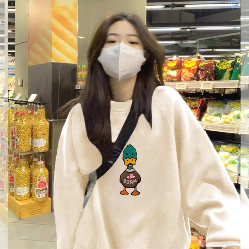 仿棉華棉複合牛奶絲320克銀狐絨420克圓領連帽雙帽寬鬆衛衣