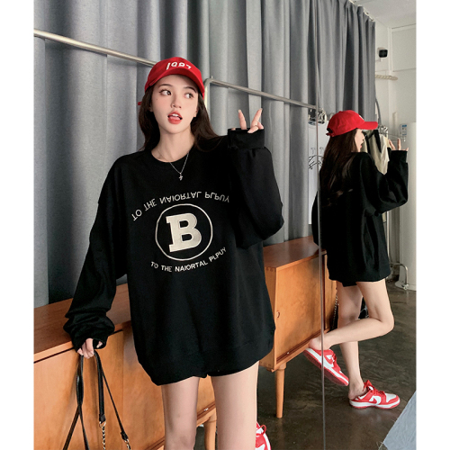 Official photo plus velvet 250g / David's round neck autumn and winter sweatshirt for women plus velvet