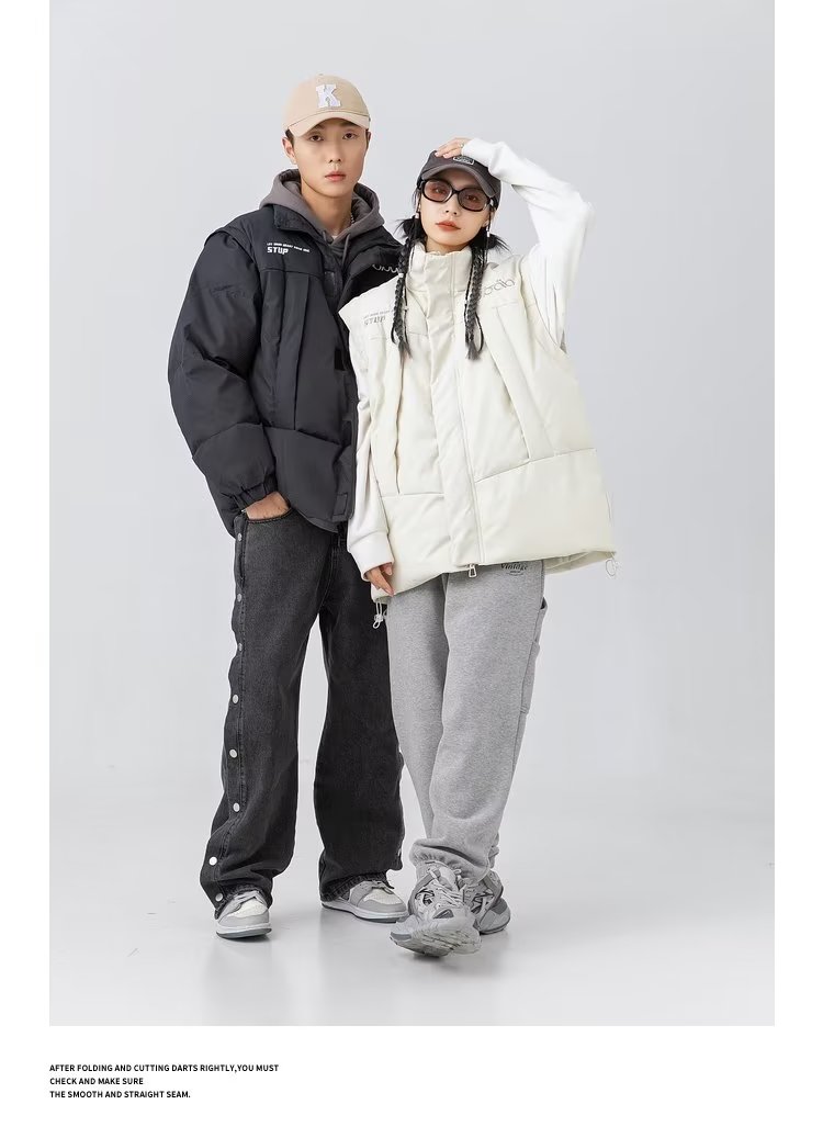 羽絨棉服2023新款冬季學生棉衣女韓系情侶oversize棉襖工裝外套潮