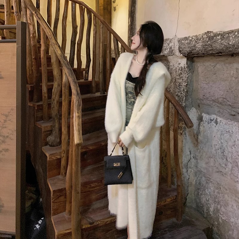 GUOGUOWOMEN果果家新款秋季毛衣外套女寬鬆外穿顯瘦針織衫開衫