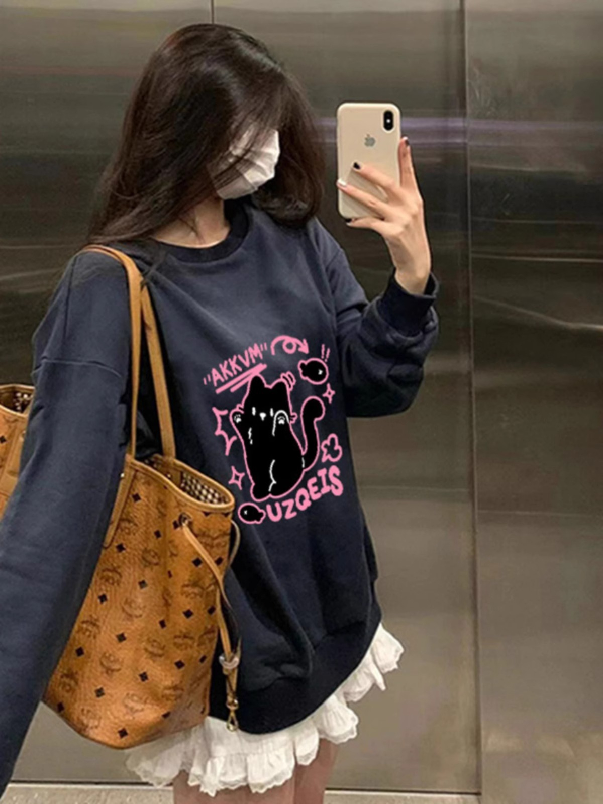 防棉華棉複合牛奶絲300克/銀狐絨400克圓領衛衣女
