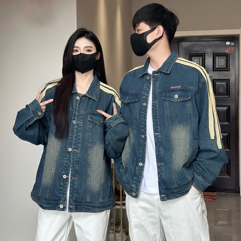 春秋炸街牛仔外套女2023新款寬鬆設計感復古水洗休閒秋季夾克上衣