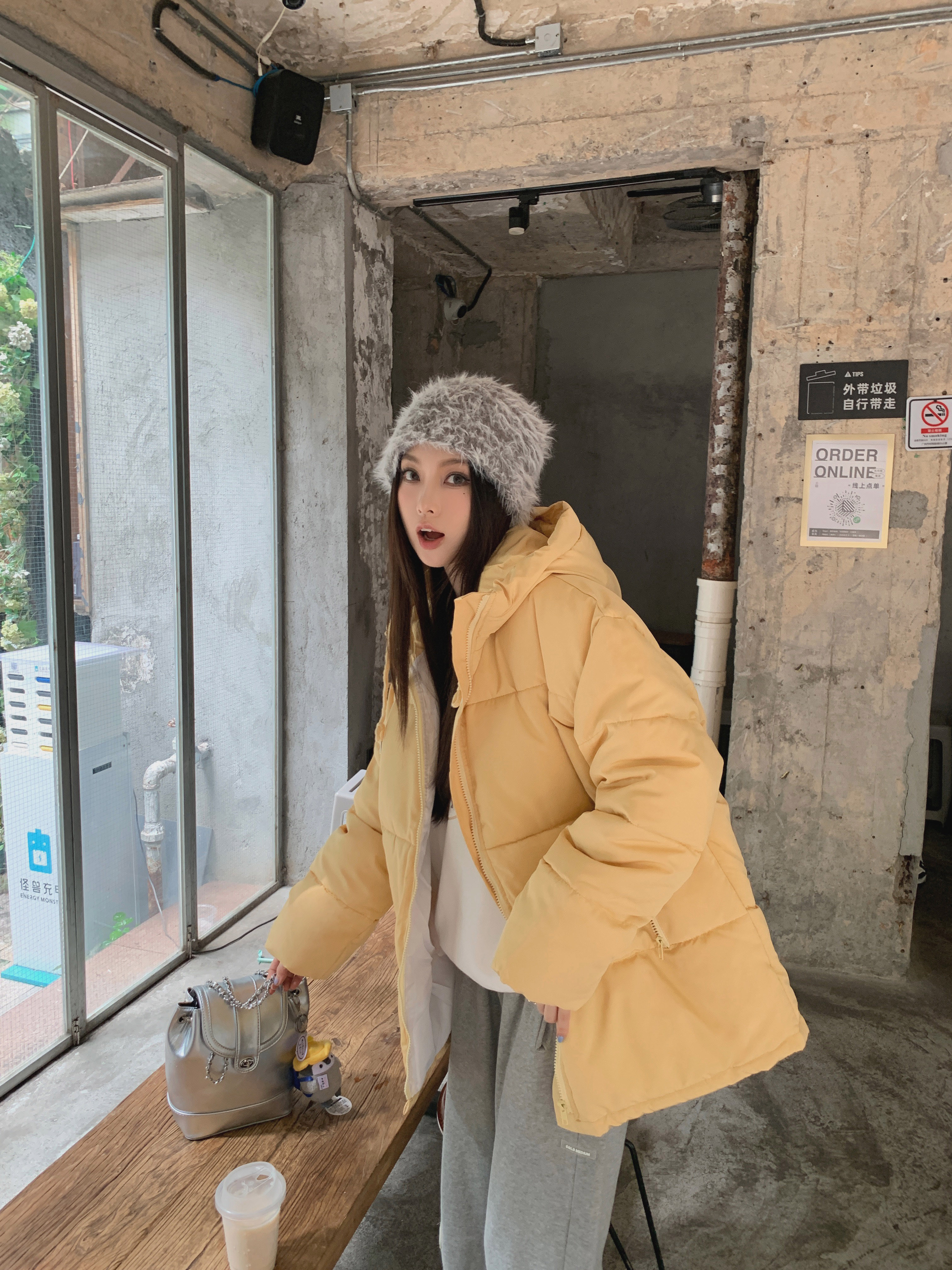 實拍！棉衣女新款冬季韓版麵包服設計感棉服加厚棉襖外套ins