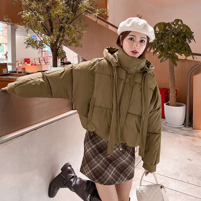 法式高級感短款羽絨棉服女2023冬季保暖小個子外套麵包服