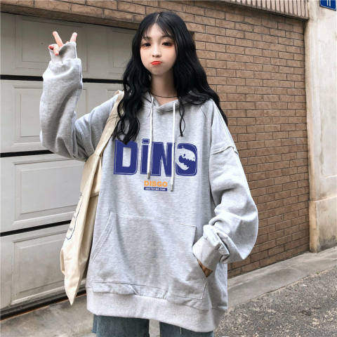 Official photo fleece 250g / David's hooded autumn and winter sweatshirt for women plus fleece
