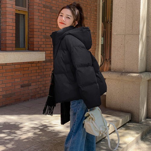 小个子棉服女冬季2023年新款韩系设计感羽绒棉衣短款棉袄外套