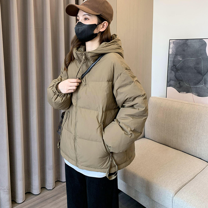 大碼羽絨棉服女冬季2023年新款麵包服短款小個子外套棉衣棉襖寬鬆