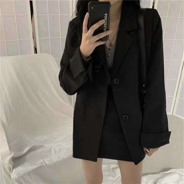 Blazer women's 2023 spring and autumn new style fashionable Korean style loose small suit for students