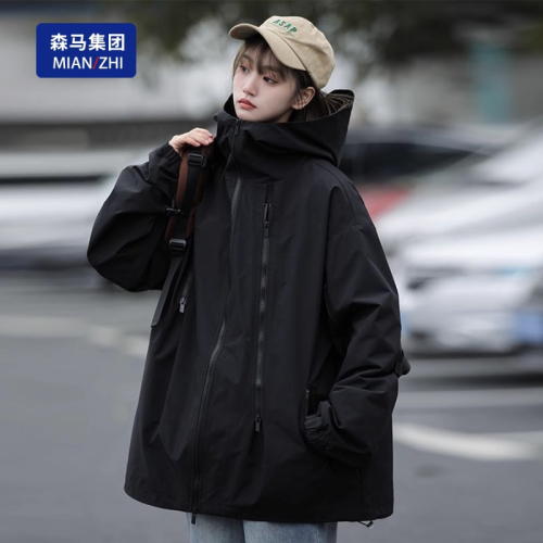Spring and autumn new men's and women's jackets, outdoor travel windproof and waterproof trendy brand mountaineering jackets with lining