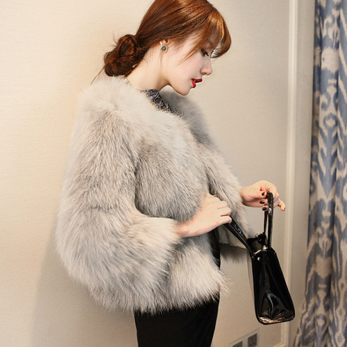  winter Korean coat version new imitation fox fur short coat fur coat temperament street style plush