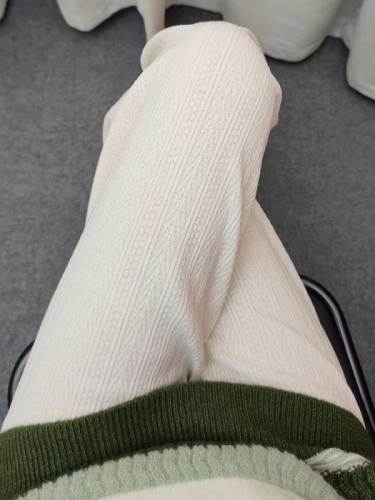 520克欧棉绒复真超质量加绒阔腿裤高级设计感小众垂感裤