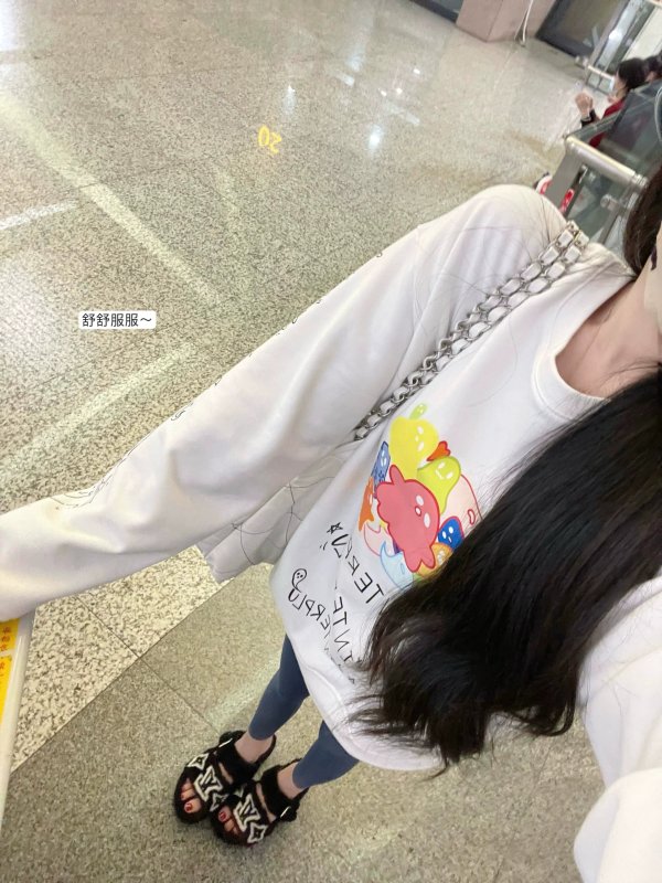 POET WONG歐尼私服系Chao韓!! 氧氣美女感高克重重磅印花衛衣