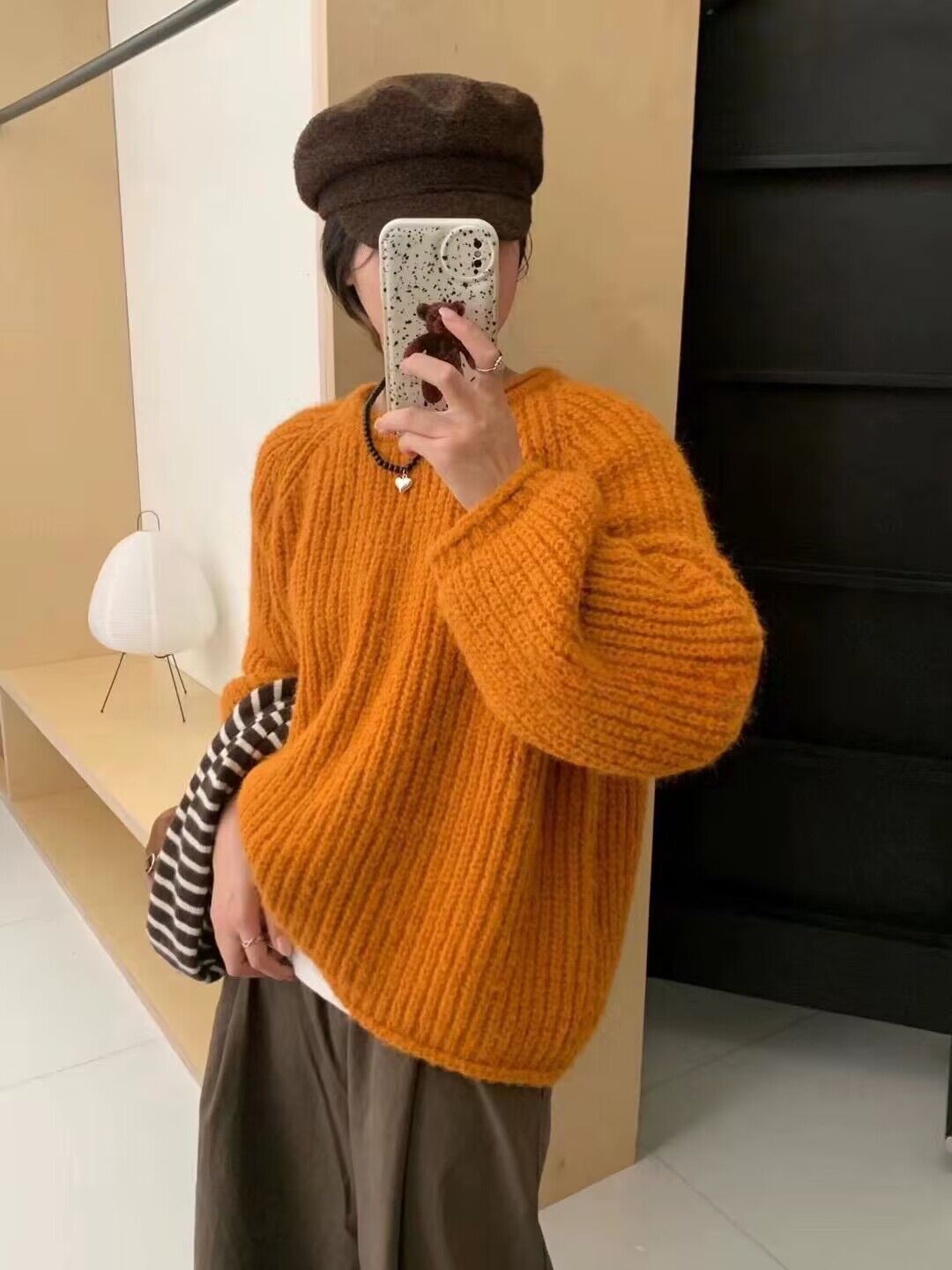 高級感毛衣女款秋冬2023新款粗針超好看韓系慵懶風粗線加厚針織衫