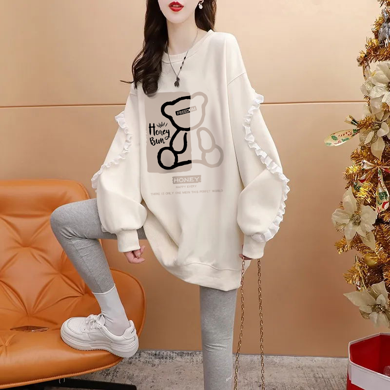 官圖仿華棉複合220克銀狐絨/後包領/全件壓線加絨加厚女上衣