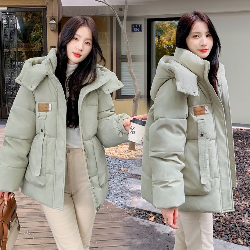 棉服#2023新款連帽短款洋氣外穿時尚顯瘦大碼棉衣外套女棉服棉襖