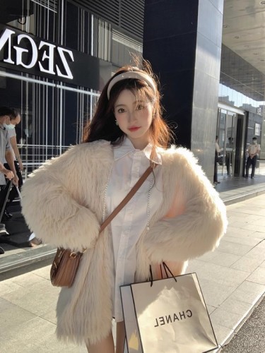 Furry lady fur new coat feminine style small fragrance style high-end top