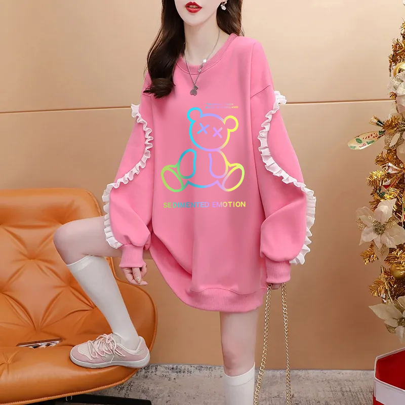 官圖仿華棉複合220克銀狐絨/後包領/全件壓線加絨加厚女上衣