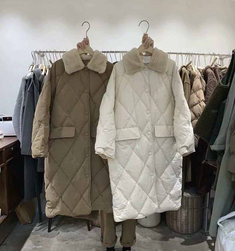 Actual shot of 2023 winter new super hot ins down jacket Hong Kong style cotton coat for women Korean style loose college style cotton jacket