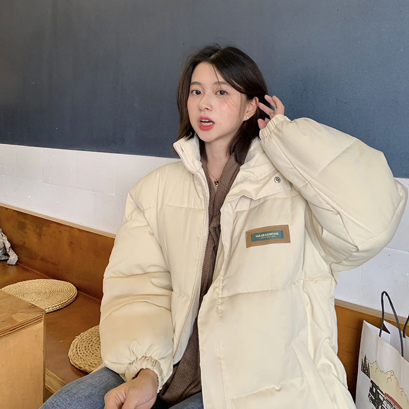 實拍~棉衣棉服女秋冬新款韓系加厚派克服棉襖情侶外套麵包服