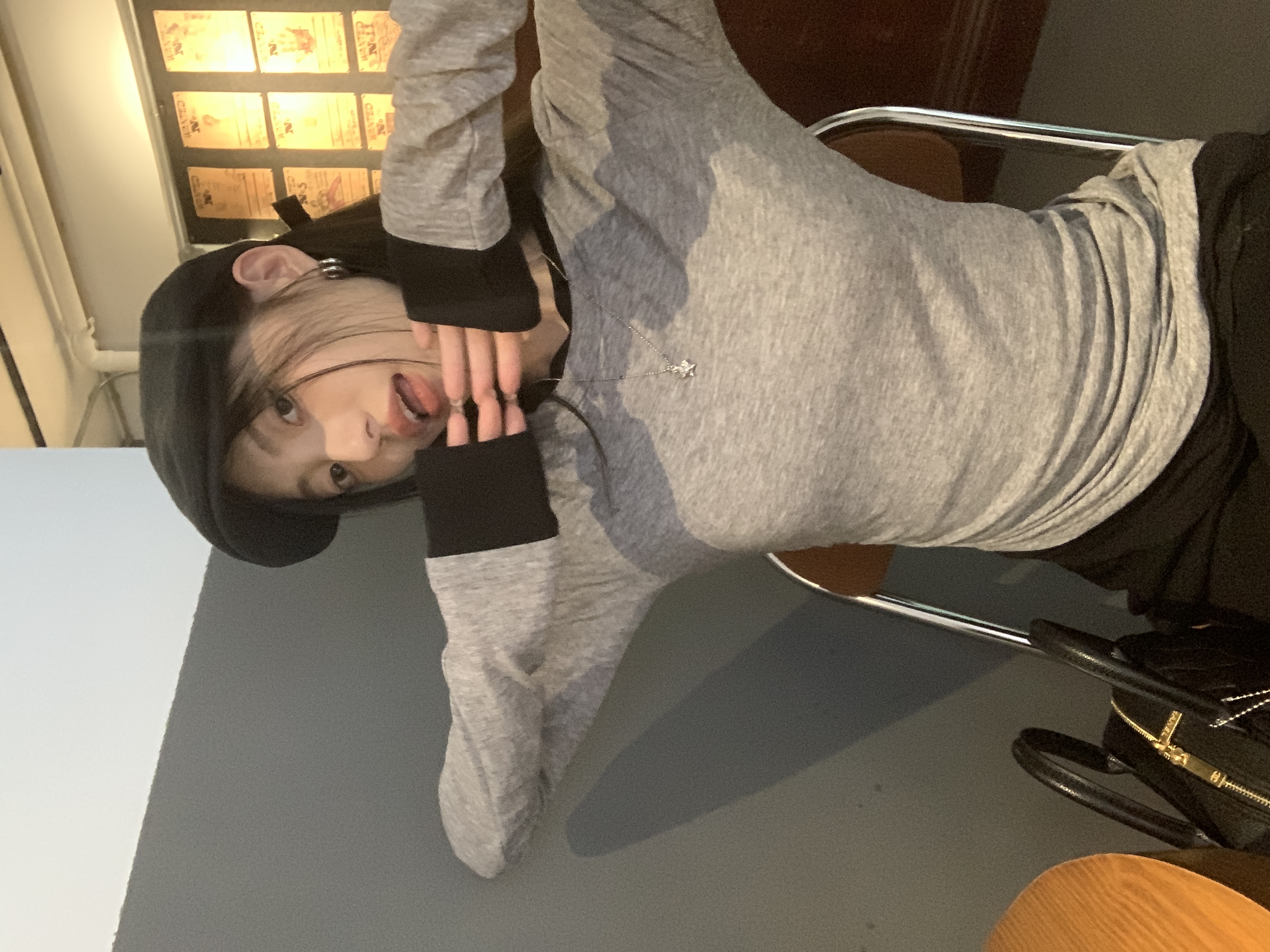 實拍~韓版顯瘦假二件收身打底衫