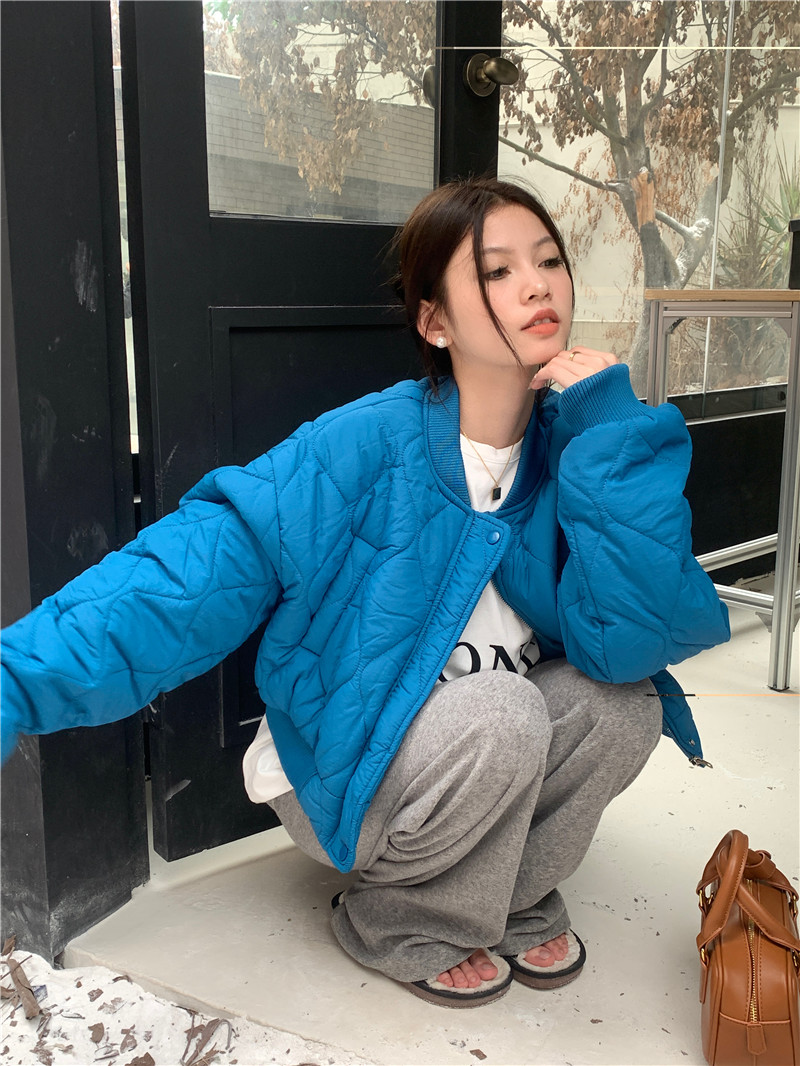 實拍棉服ins港味半球福新款夾克夾棉外套