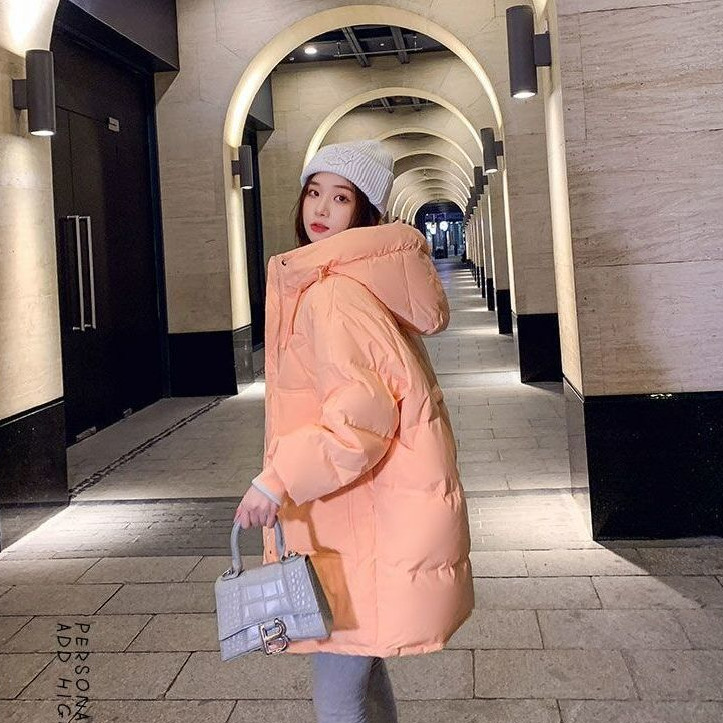棉服#2023新款羽絨棉服女冬中長款小個子加厚棉衣寬鬆棉襖外套