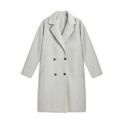 Coat women's 2023 autumn and winter new Korean style small Hepburn style thickened woolen coat