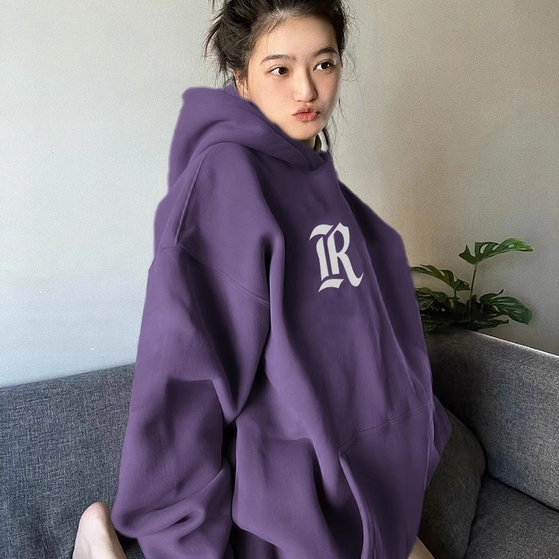早秋季連帽oversize衛衣運動外套潮ins女春秋2023新款秋冬裝