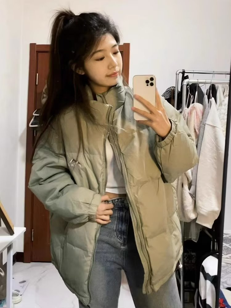 羽絨服女冬季新款2023韓系小眾oversize加厚保暖男女外套