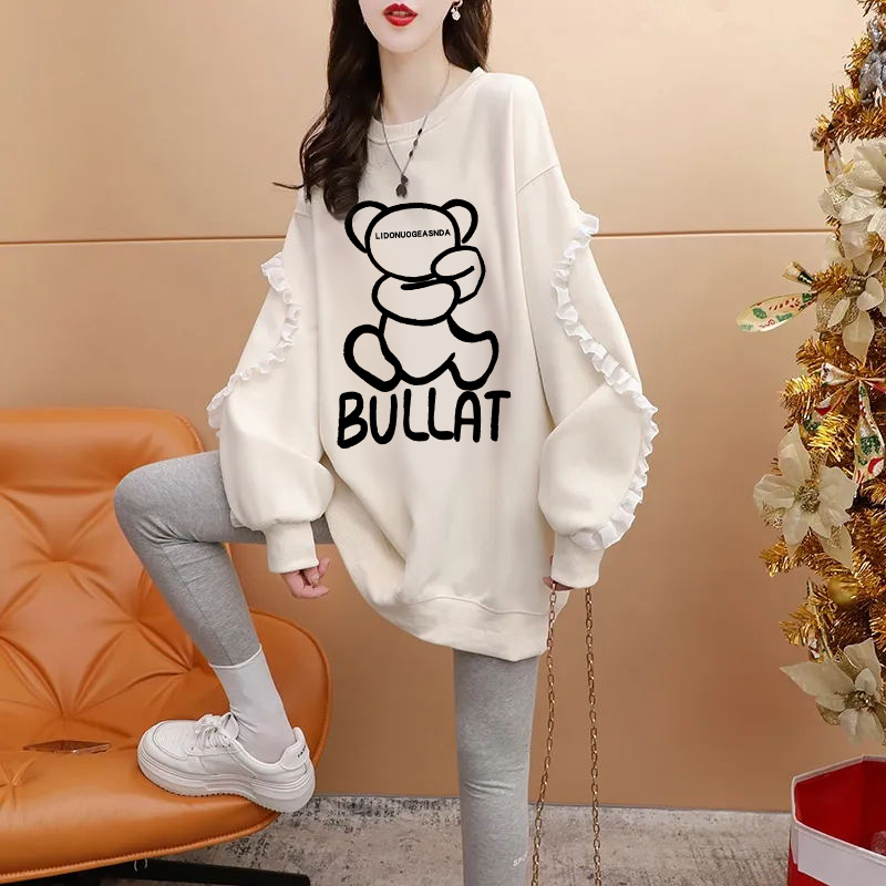 官圖仿華棉複合220克銀狐絨/後包領/全件壓線加絨加厚女上衣