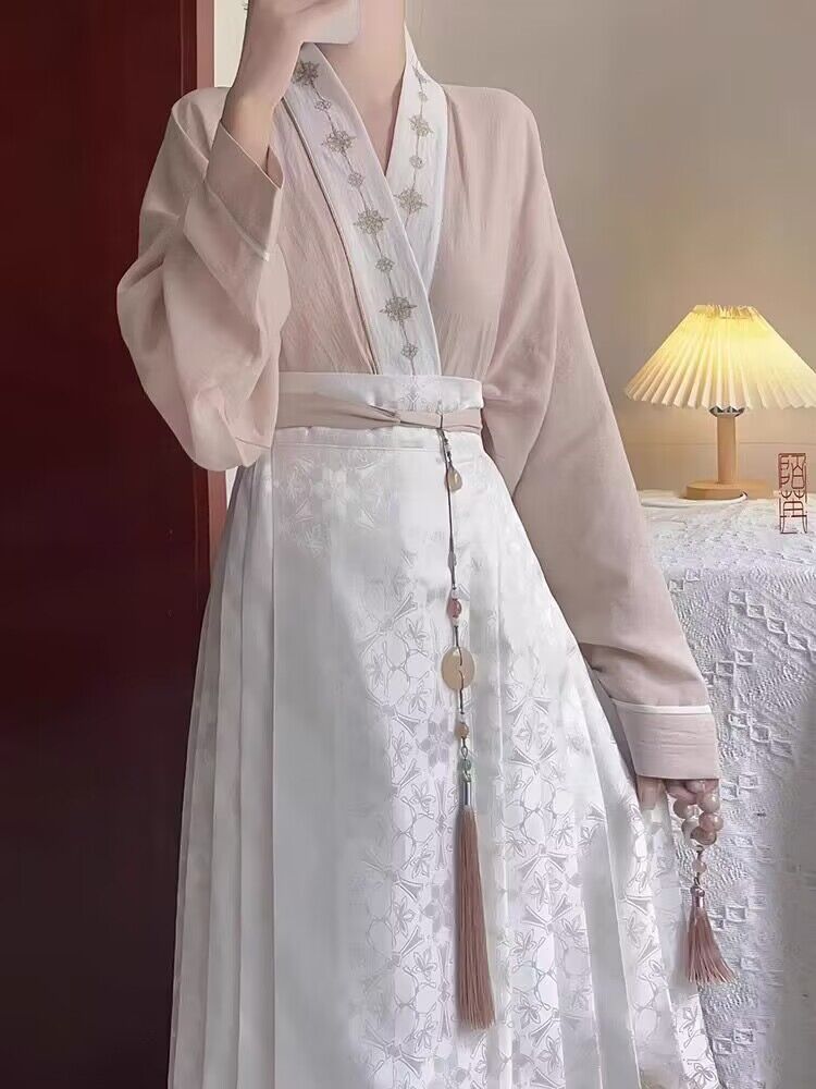 新中式國風改良成人明制漢服2023早秋新款高端馬面裙女套裝半身裙