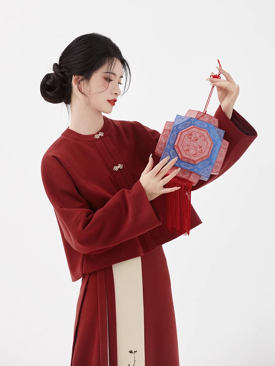 新中式女裝漢服2023新款紅色結婚婚服敬酒服套裝夏訂婚禮裙