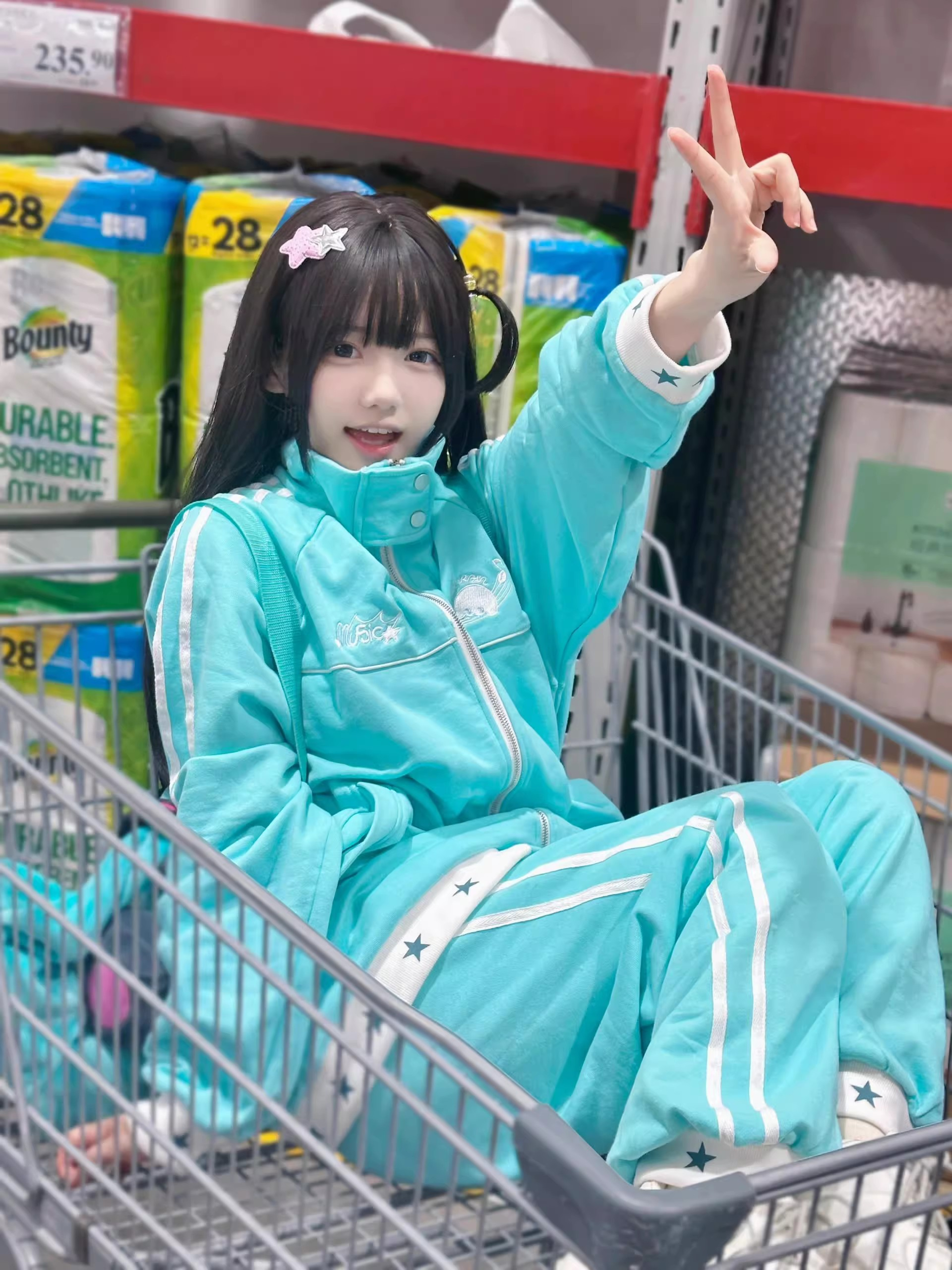 軟妹少女休閒運動服套裝女秋冬學院風洋氣寬鬆外套衛衣衛褲兩件套