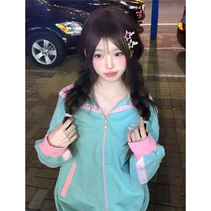 撞色拼接運動套 不單賣 華棉復牛奶絲 原版做工