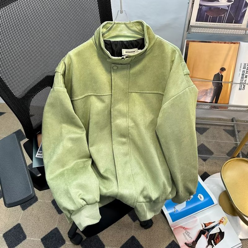 Suede jacket for women spring and autumn 2023 new design niche top American trendy brand loose casual jacket
