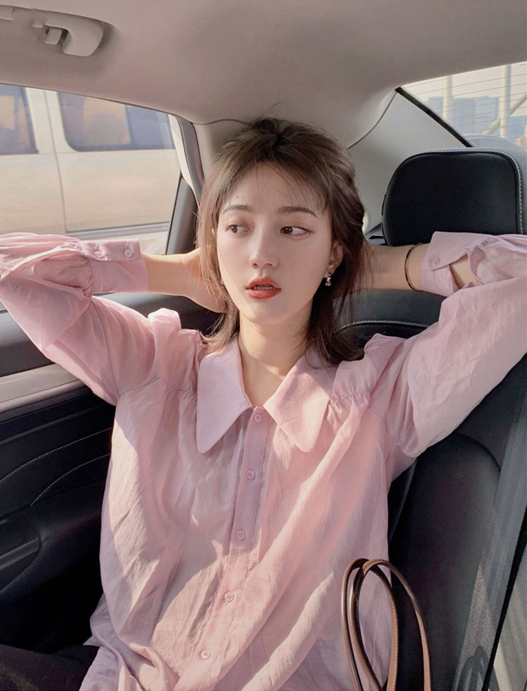 漂亮小衫女夏裝高級感綠色獨特上衣鹽系名媛襯衫設計小眾